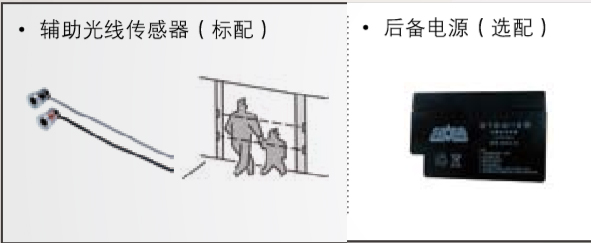 附加功能（備用電源、輔助光線傳感器）